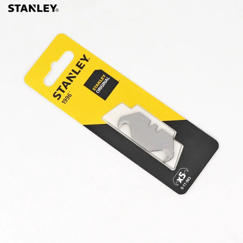 Stanley 5pcs/pack quick sharper carpet cutter hook razor blades  leather fibre cutting hook utility knife blade 1996 11-983