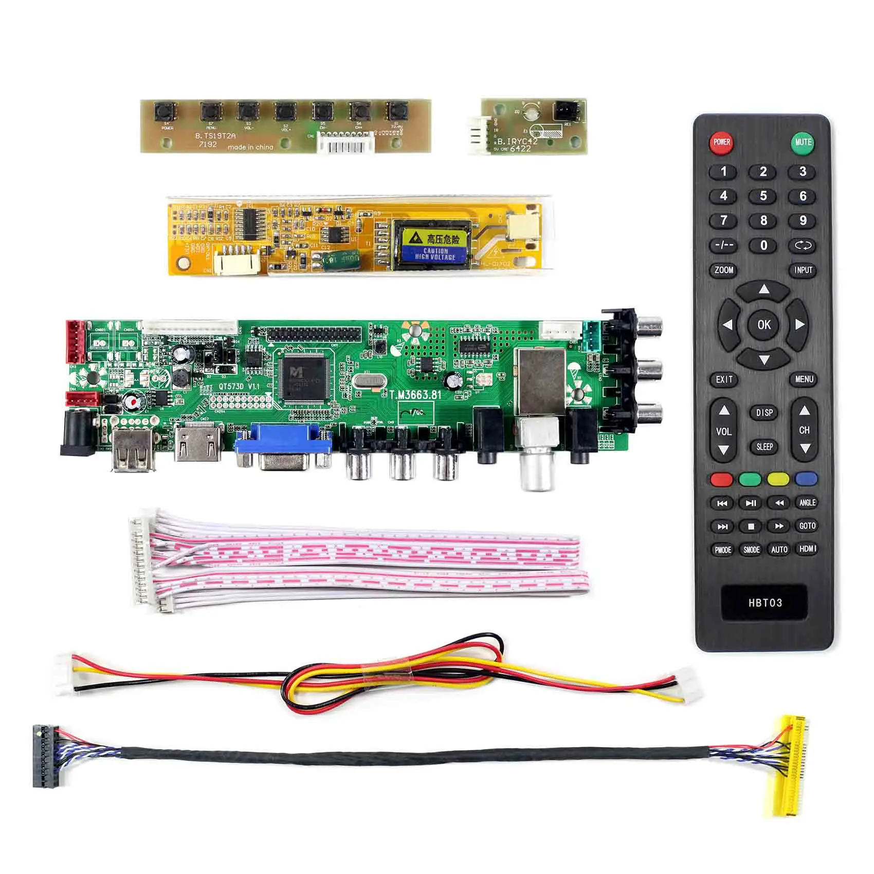 15.6 16 inch 1366X768 LCD Panle LP156WH1 LTN156AT01 N156B3 B156XW01  LTN160AT01 HD MI VGA AV USB ATV DTV LCD Controller Board