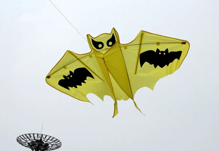 New High Quality Multi-color  55 inch Bat Kite With Handle Line Good Flying   For Kids