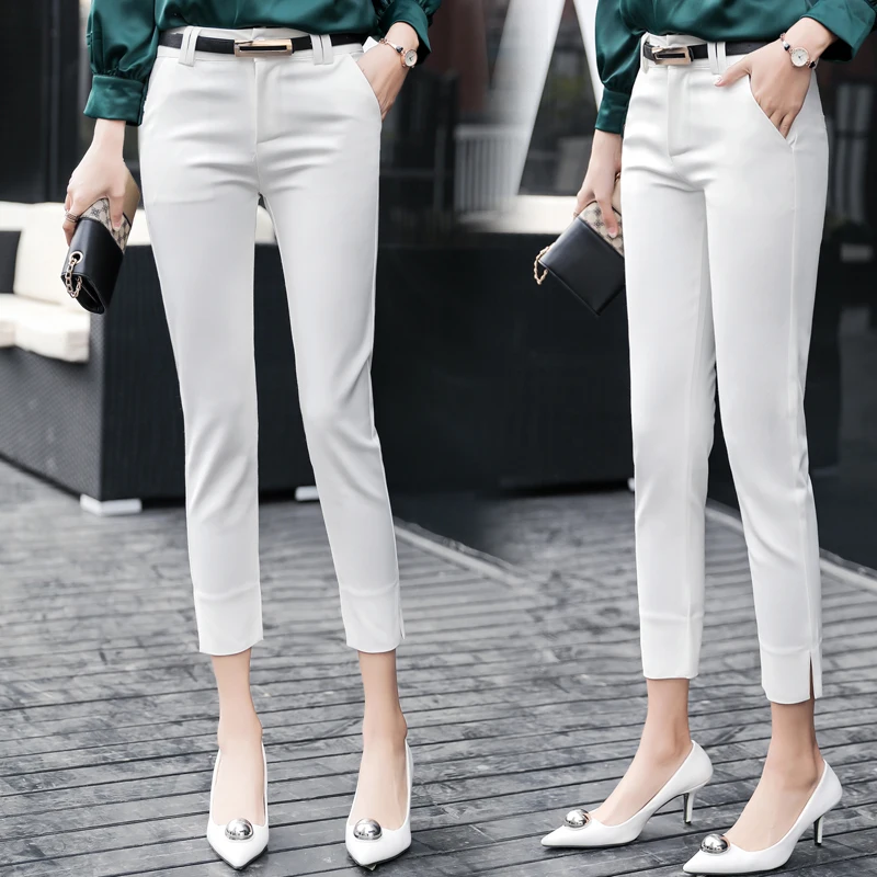 Pencil Pants Women Trousers 2019 Autumn New Ankle-length Pantalon Femme High Waist Slim Stretchy Pantalones Mujer Woman Pants