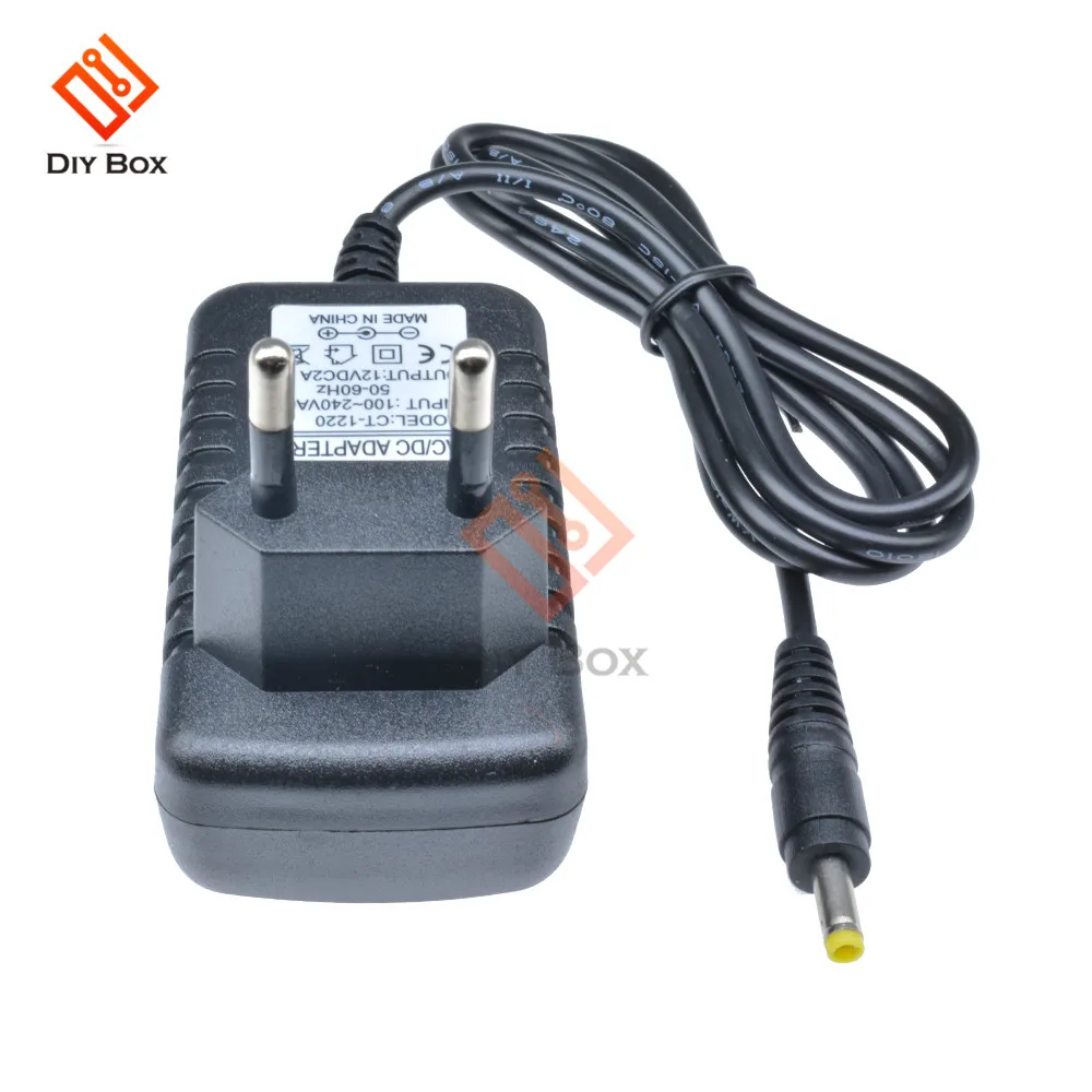 EU Plug Power Adapter Supply Converter AC 100-240V to DC 12V 2A LED Light 50-60Hz CT-1220