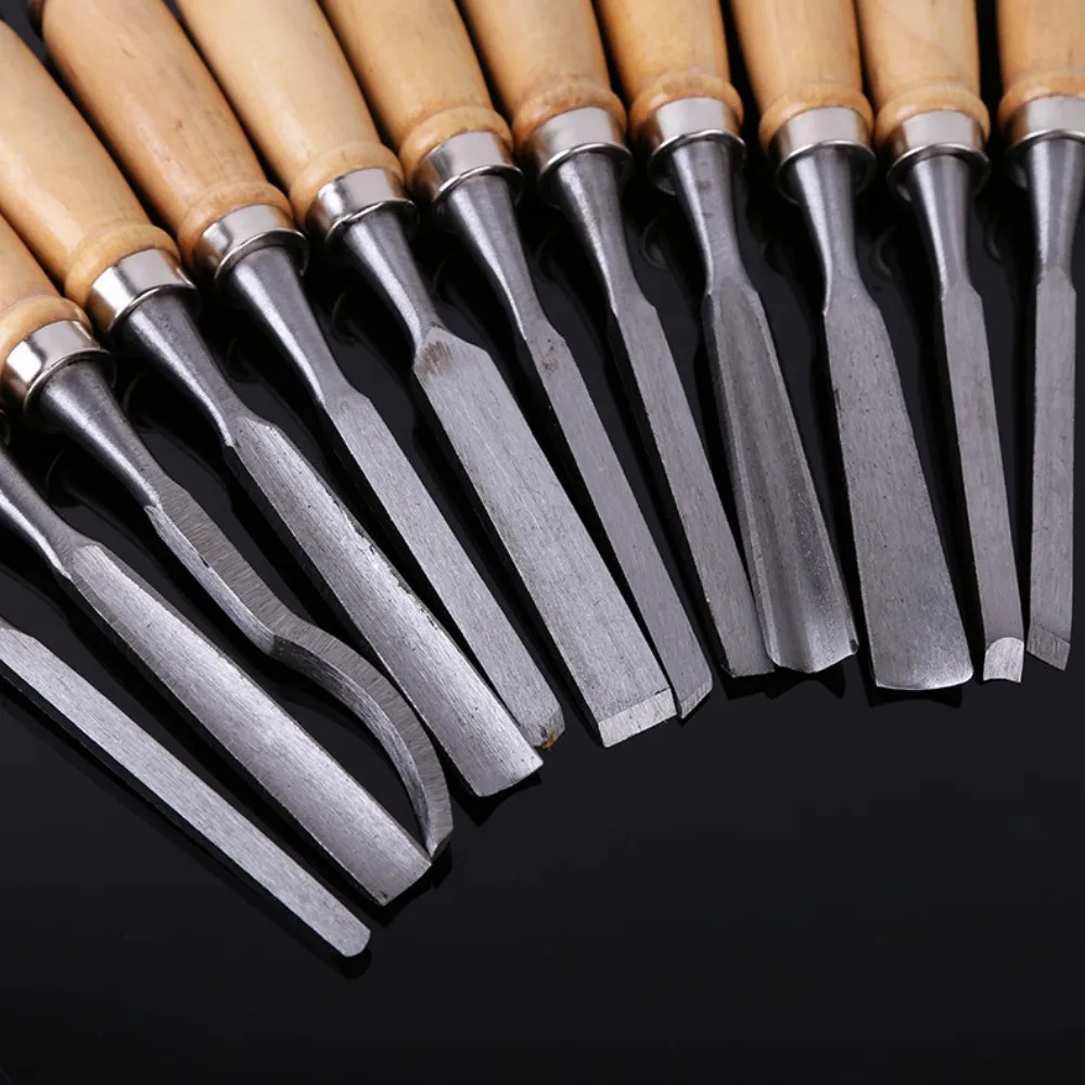 

12pcs Wood Carving Knife Set DIY Tools Hand Chisels Knife Tools Set Wooden Professional