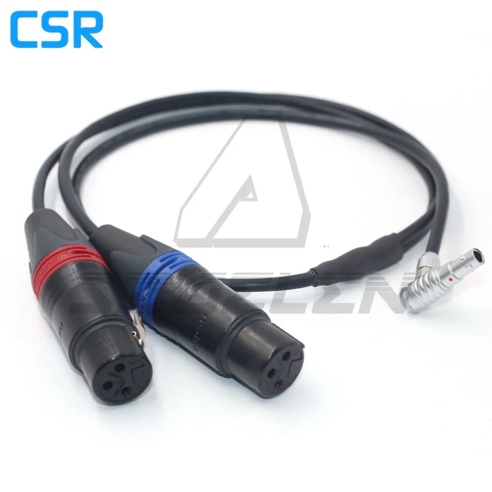 ARRI Mini Audio 5pin Plug To (Two) XLR 3pin Female Plug For ARRI ALEXA Mini Camera Audio Cable