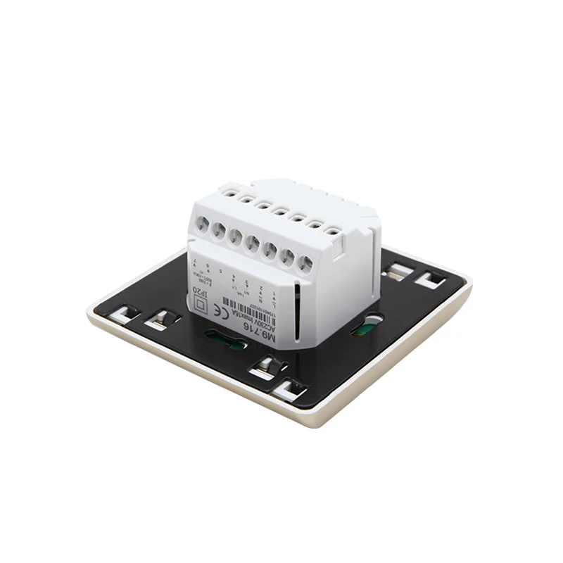 Free Shipping White Color Digital Underfloor Heating Thermostat 16A Weekly Programmable Touch Screen Temperature Controller