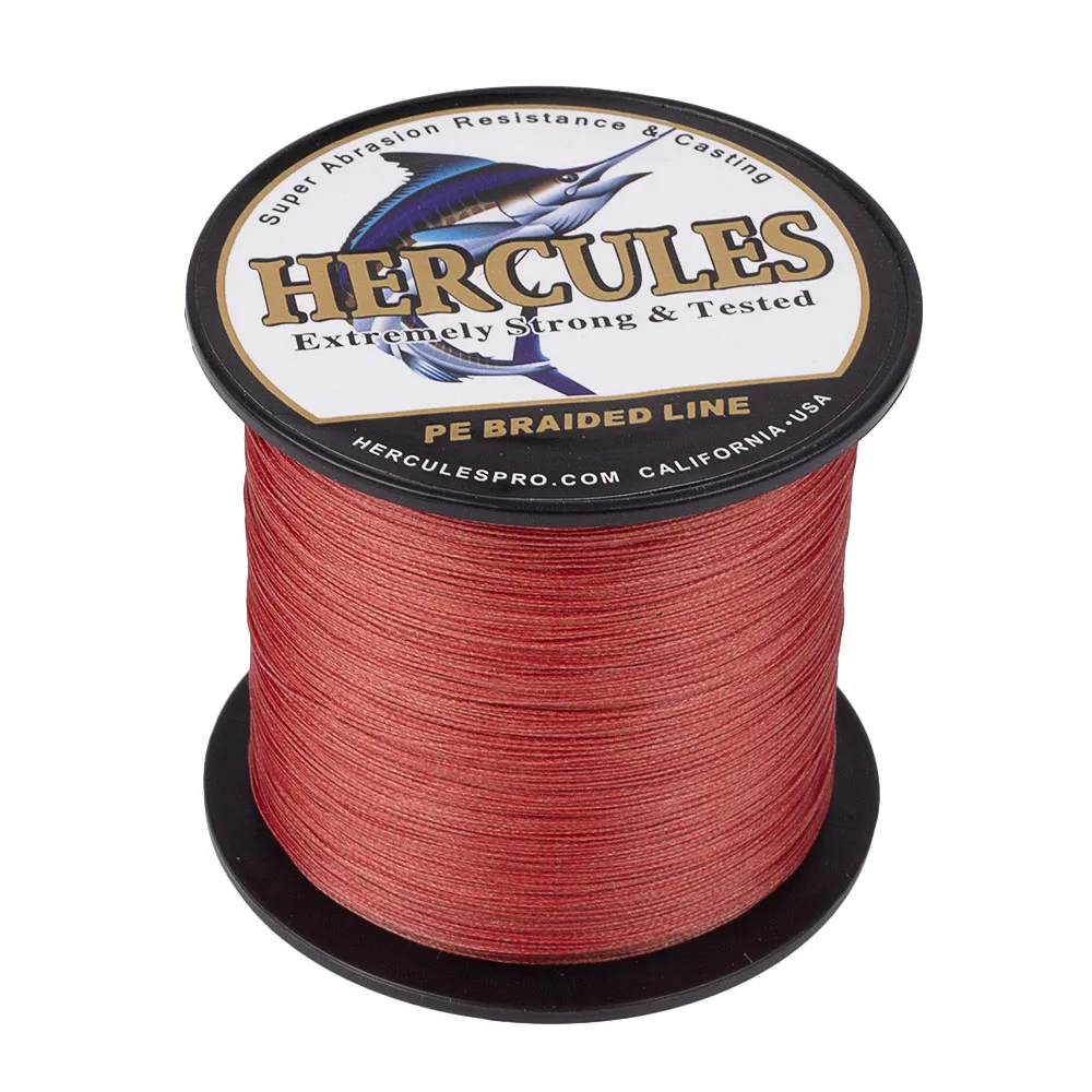 Hercules 15 Colors Fishing Line 8 Strands Carp Fishing Cord 300m 100% PE Pesca Braided Line Wire Peche Strong 10-300LB Fishing