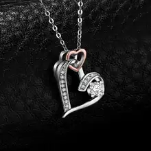 Heart Silver Pendant Necklace for Women #3