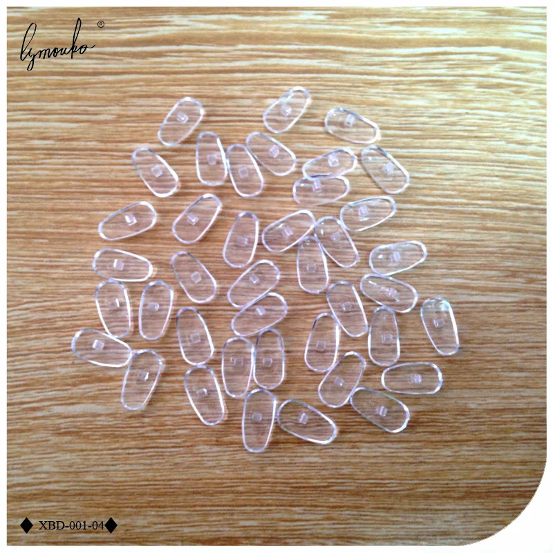 Lymouko 20Pairs/Lot PVC Eyeglass Plastic Nose Pads Lock Type Frame On Nose Pad Glasses Massage Health Care Anti-Slip Toos