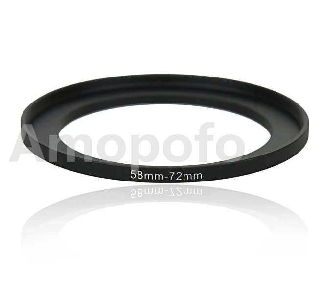 Universal 58-72mm /58mm to 72mm Step Up Ring Filter Adapter for UV,ND,CPL,Metal Step Up Ring Adapter