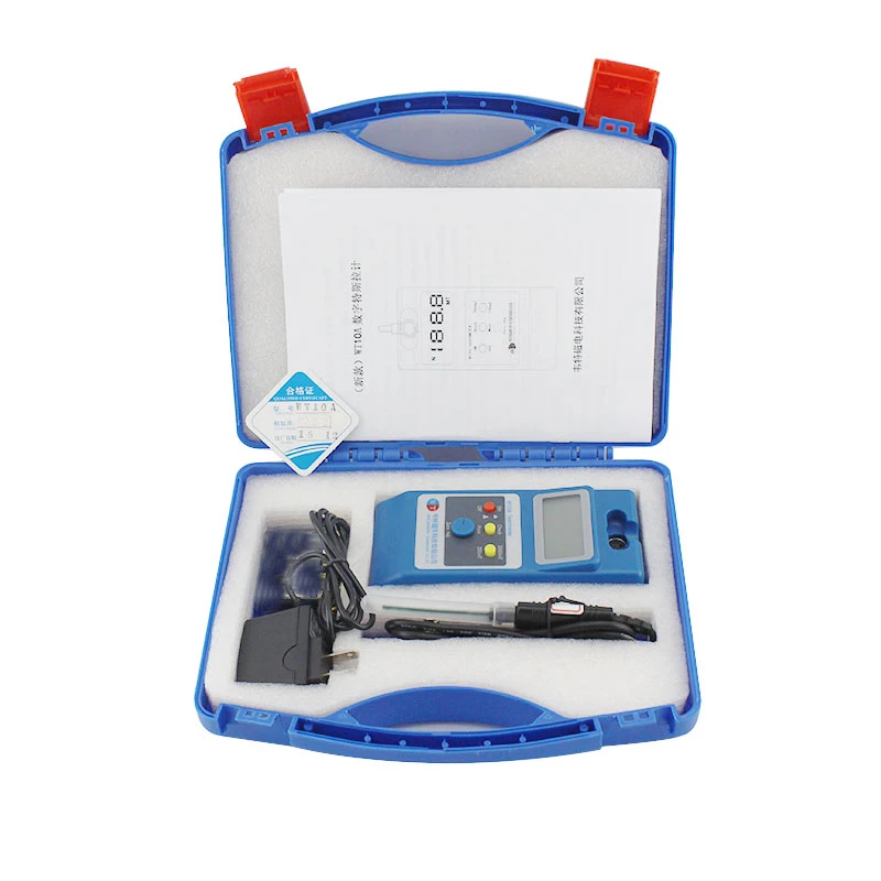 Handheld digital Gaussmeter Tesla meter WT10A WT-10A the fluxmeter surface magnetic field tester with Ns function + Metal probe