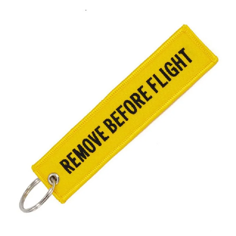 Remove Before Flight Key Chain For Aviation Gifts ATV car Key tag Custom Stitch motorcycles Key chains key Ring Chaveiro jewelry