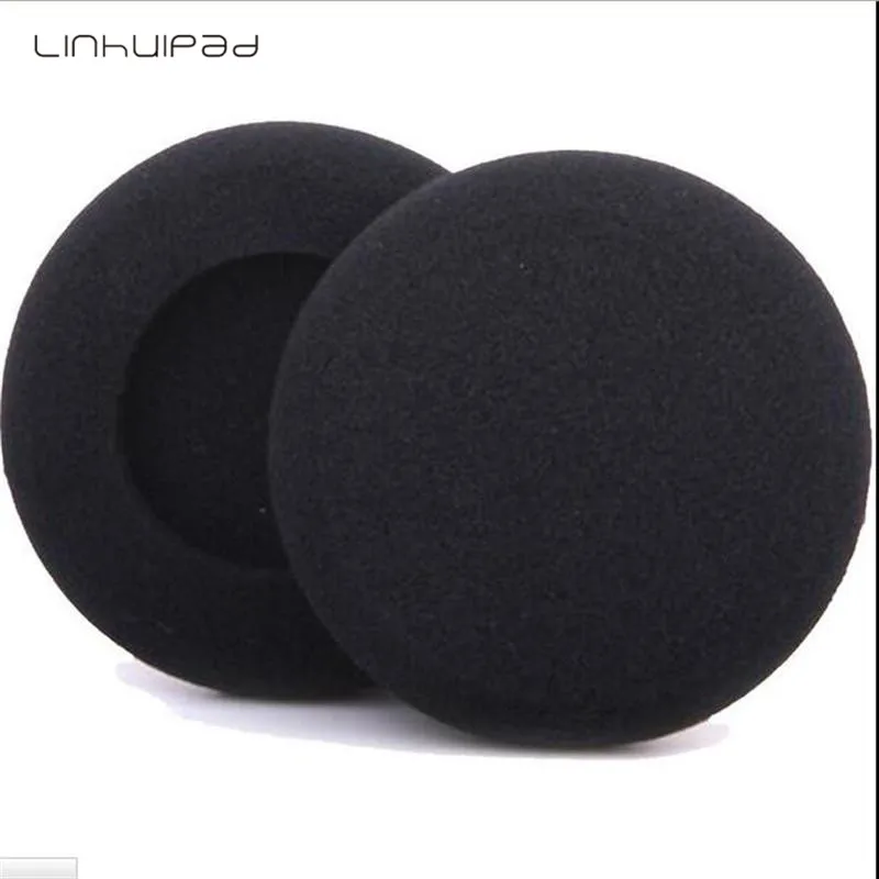 Linhuipad-almohadillas de espuma de 70mm para los oídos, almohadillas de esponja de repuesto para auriculares, 7cm, compatible con Sony MDR V150 V250 V300 V400 ZX100