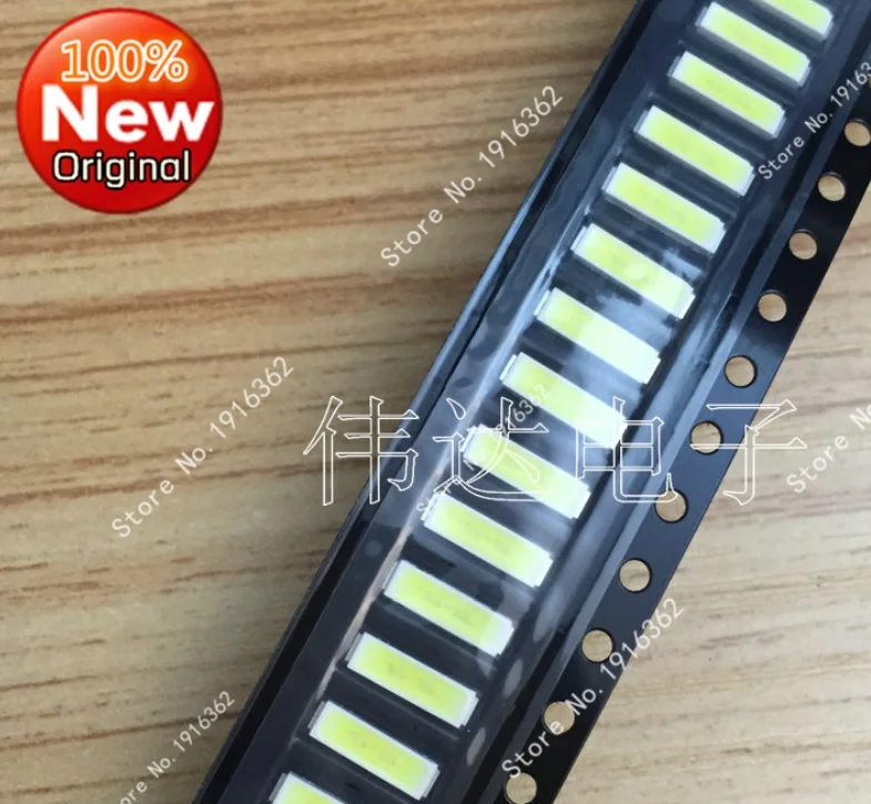 200pcs/lot  LED LCD LED backlight lamp 0.5W patch 7020 3V white light.