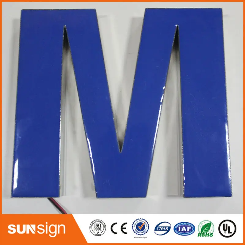 Mini customized acrylic led letter sign epoxy resin luminous letter