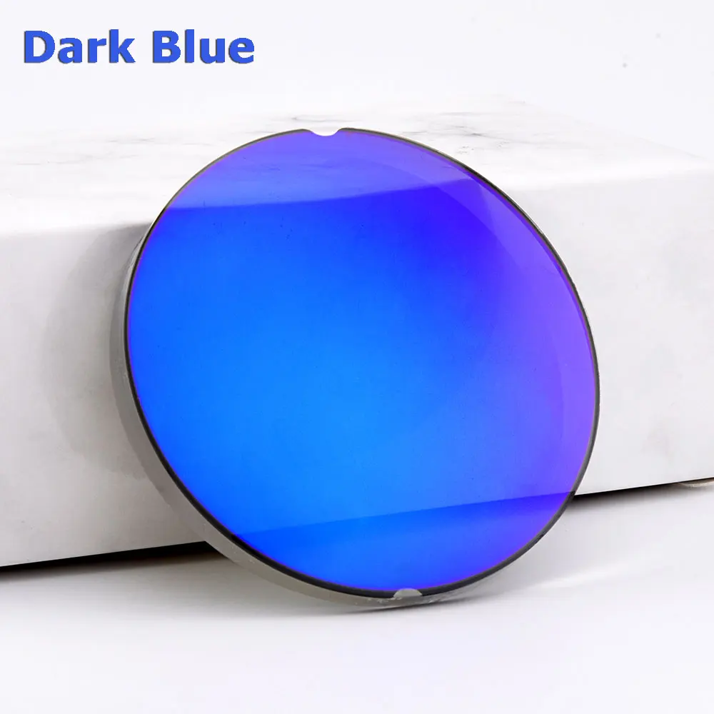 Gmei Optical 1.499 CR-39 Standard Index Resin Mirror Colourful Coating Polarized Myopia Sunglasses Prescription Optical Lenses