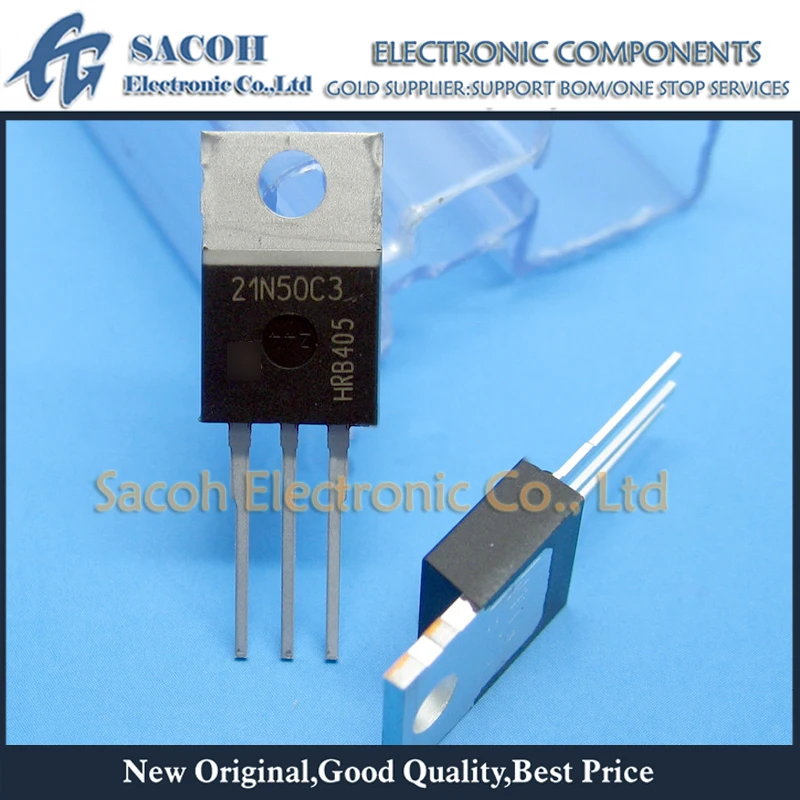 

New Original 2Pcs/Lot SPP21N50C3 21N50C3 OR SPA21N50C3 21N50 TO-220 21A 500V Power MOSFET Transistor