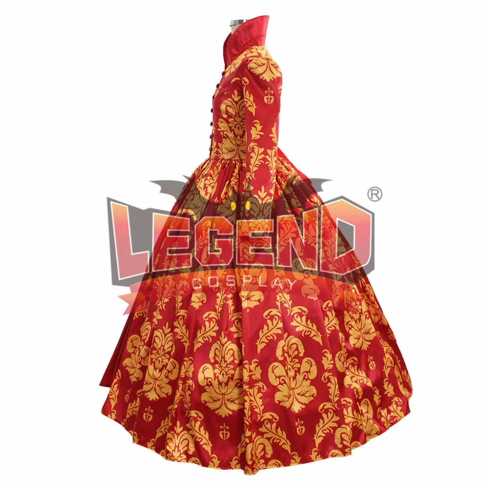 Red Renassiance Medieval Wedding Party Dress Women Ball Gowns Dance Costume custom made