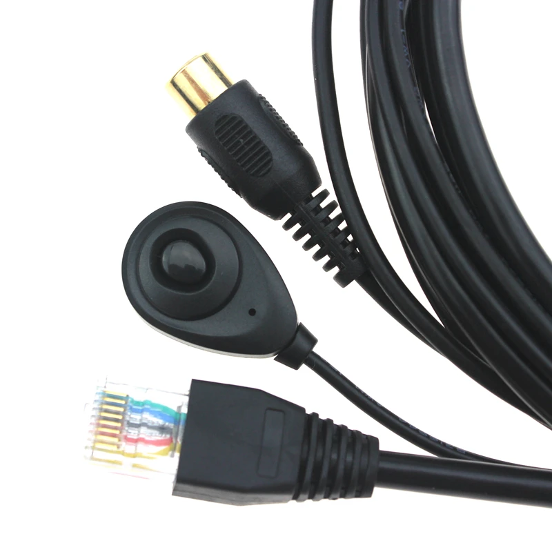 Micrófono de cristal para walkie-talkie, manos libres, PTT, para Mini Radio de coche, QYT KT8900/KT8900R