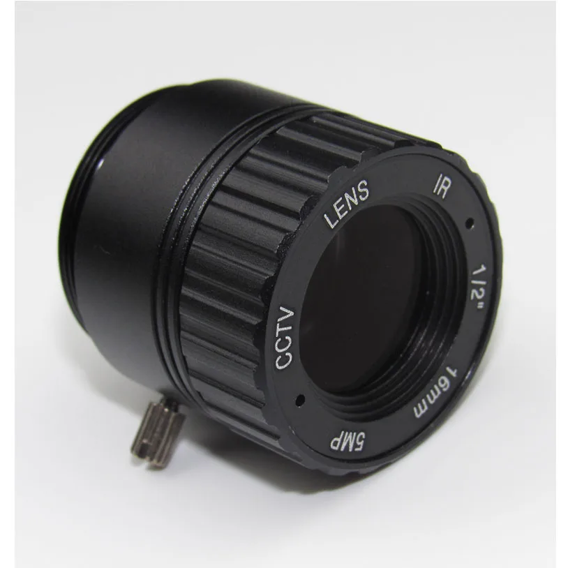 HD 5.0Megapixel IR CCTV Lens 16mm Lens CS Mount for HD Security Cameras  F2.0 Image Format 1/2