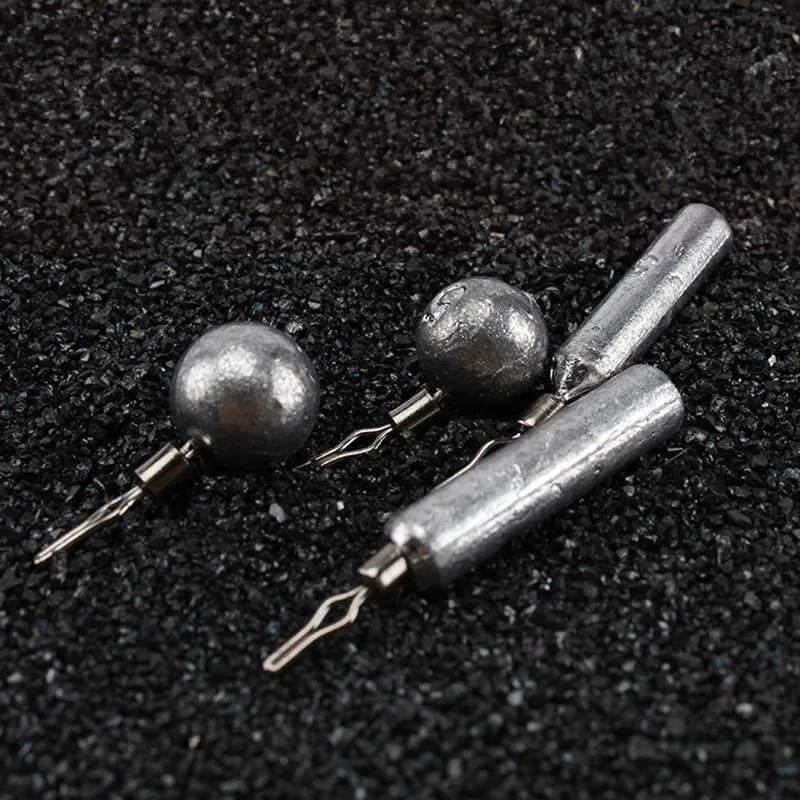 

Dropshot Rig Fishing Down Sinker Lead Product Lure accessories Bottom Fish Round Cylinder Shape Sinkers Lot 10 Pieces Sale