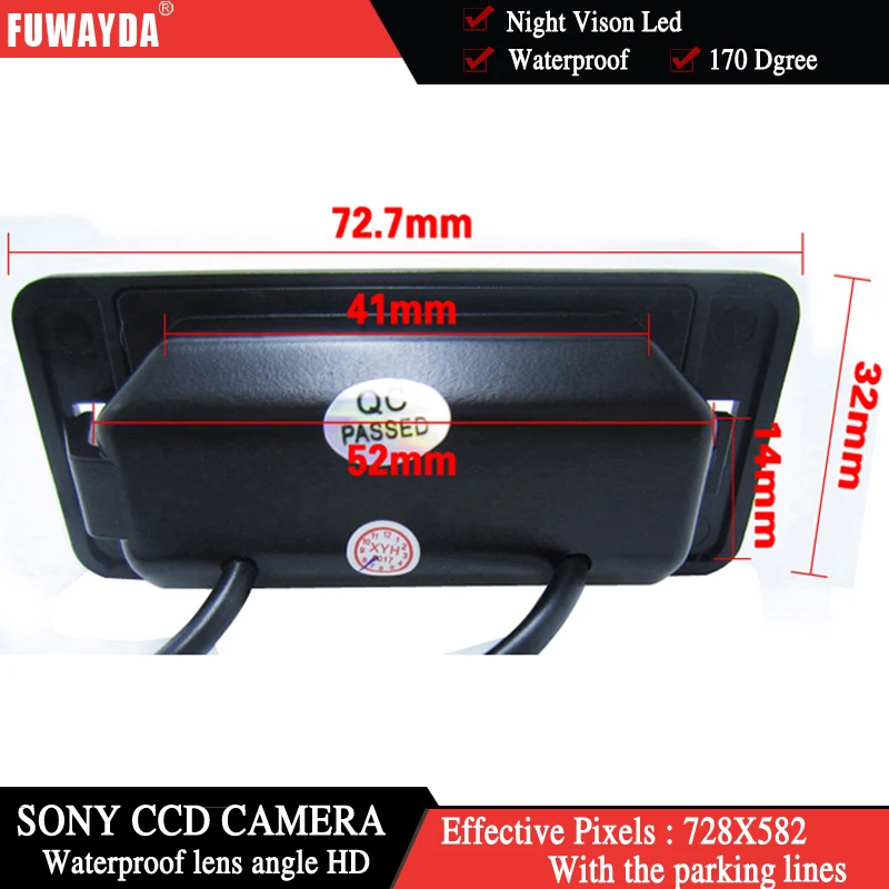 FUWAYDA Wireless FOR SONY CCD Car Rear View CAMERA for BMW 1/3/5/6/7 Series X5 X6 E46 E53 E70 E71 E39 E60N E61N WATERPROOF HD