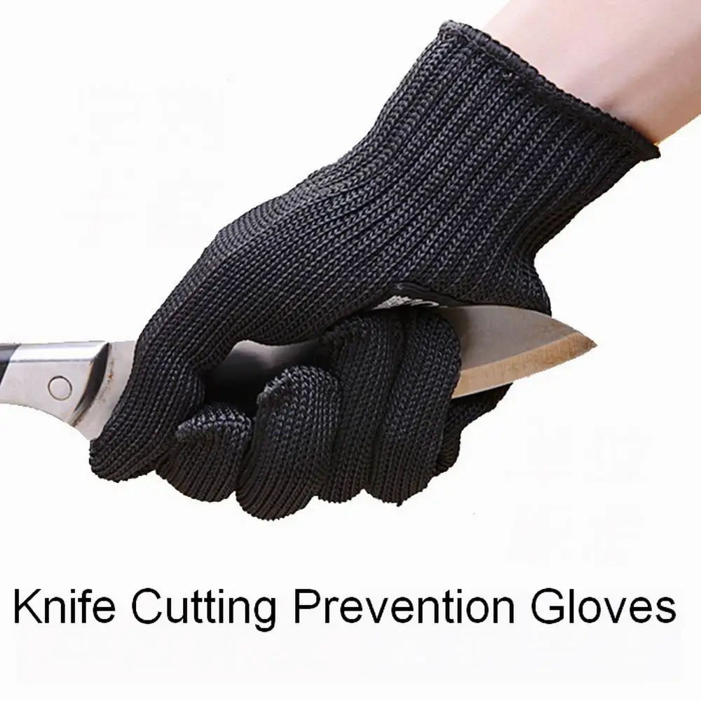 Level 5 strengthen knife cutting prevention gloves 130g wear resistant gloves 46% stainless steel thread 44% special polyester