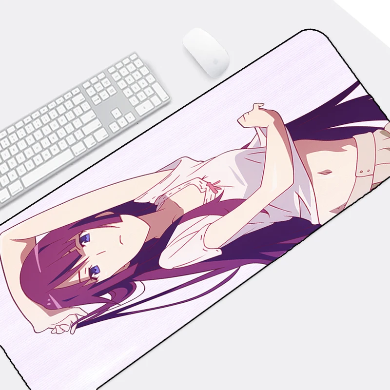 

Mairuige The Beautiful Girls Senjougahara Hitagi Anime Mousepad Bakemonogatari Pc Laptop Desktop Game Player Mats for Lol Dota2