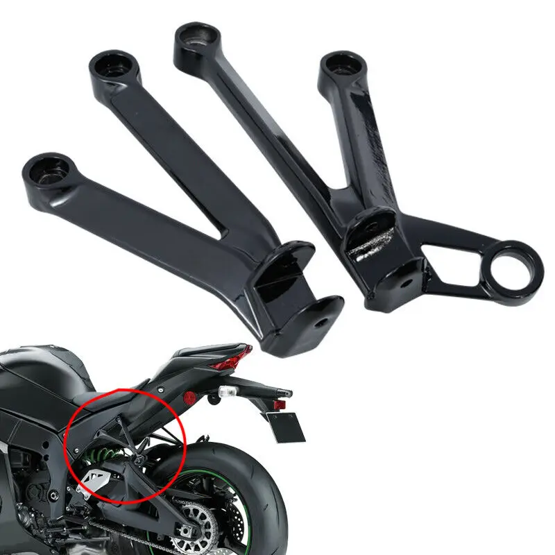 Rear Foot Pegs Footrest Brackets For Kawasaki ZX10R 2004-2005 Motorcycle Accessories