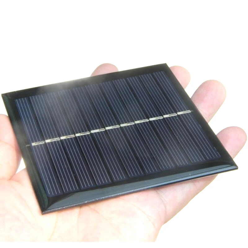 BUHESHUI Mini 1W 5,5V Solarzelle Epoxy Solarmodul DIY Solarpanel Ladegerät für 3,7V Batterie LED-Licht 95*95MM 20PCS