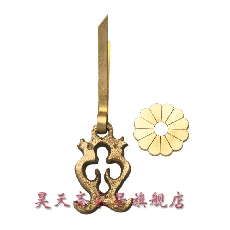 [Haotian vegetarian] antique copper handle / antique furniture copper fittings / Chinese decoration accessories HTE-107