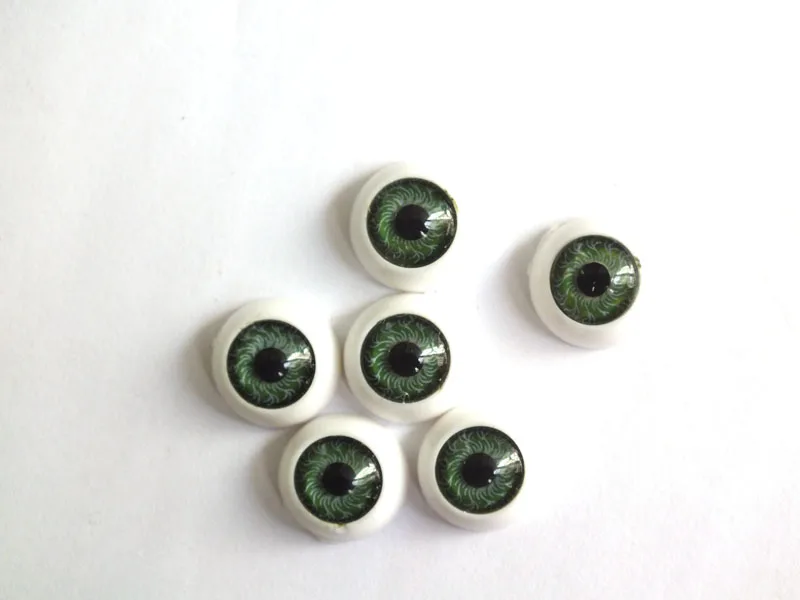 50pcs 12mm Mix Color Doll Eyeballs Half Round Acrylic Eyes for DIY Doll Bear Crafts  Plastic Doll EyeBall Doll Toy Parts