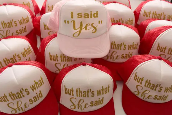 customize I said Yes wedding bride bridesmaid Hen Party baseball Trucker Rapper Cap Hats Bachelorette favors