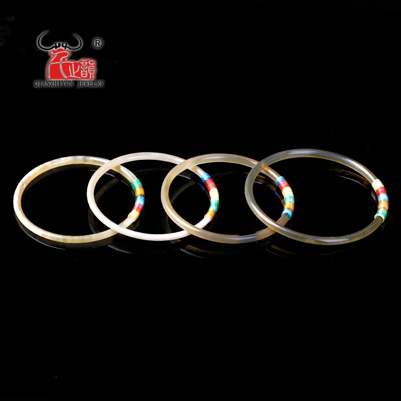 The inner diameter is about 55mm.The natural yak Angle bracelet is hand-woven to ward off the colorful hand chain jewelry.