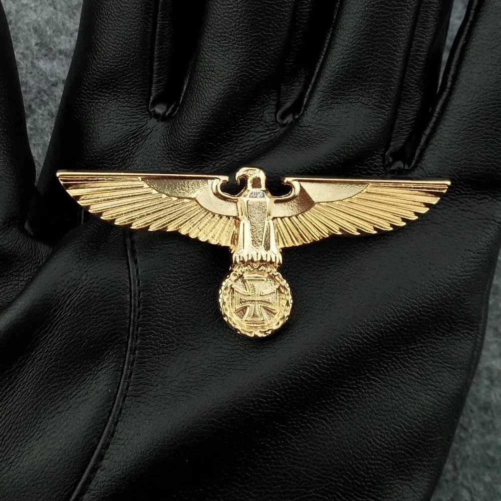 Germany Medal World War II Golden German Eagle Military Brooches With Safety-Pin Army Badge Souvenir Medal Support Drop Shipping