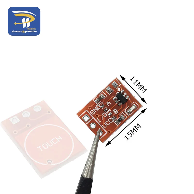 TTP223 Touch Key Switch Module Touching Button Self-Locking/No-Locking Capacitive Switches Single Channel Reconstruction