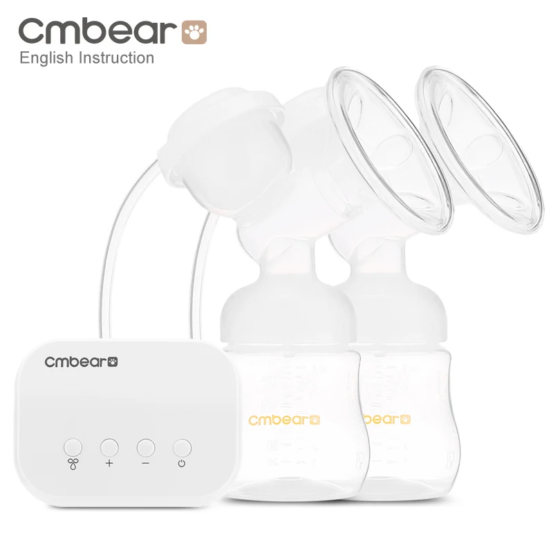 Cmbear fashion Style Smart Electric Breast Pump Powerful Nipple Suction infantil USB breast pump with baby milk bottle