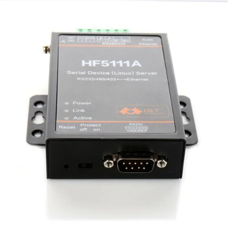 

Wifi модуль Offical HF5111A RJ45 RS232/485/422 к Ethernet Linux последовательный порт сервер конвертер устройство промышленный соединитель блок