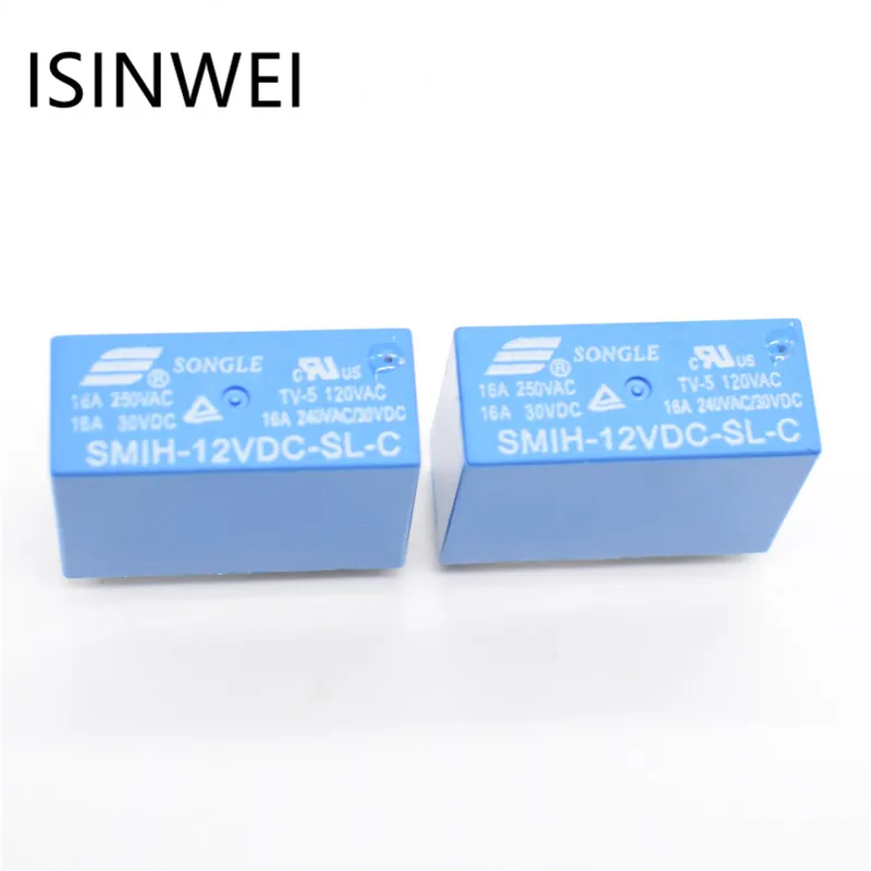 SMIH-12VDC-SL-C 12V Power Relays 16A 250V 8 pin a set of conversion