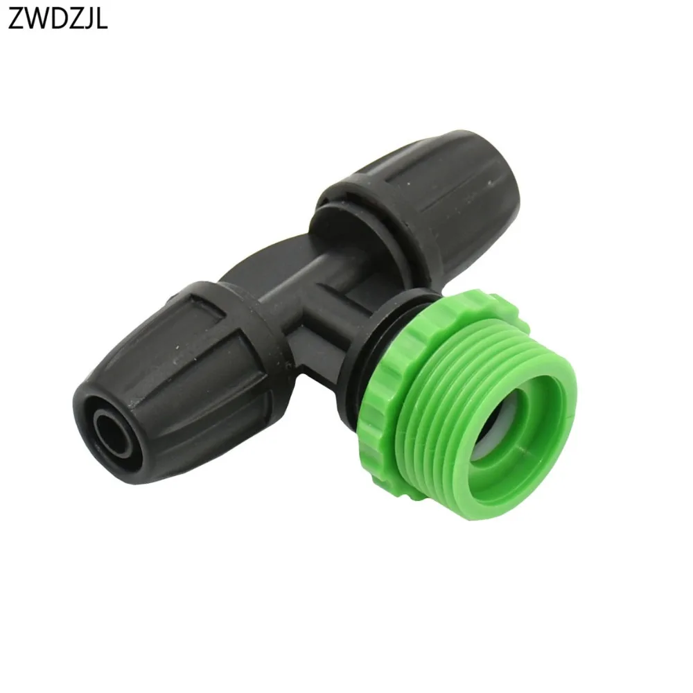 Male G1/2 G3/4 To 8/11 Garden Hose Tee Water Splitter 3/8