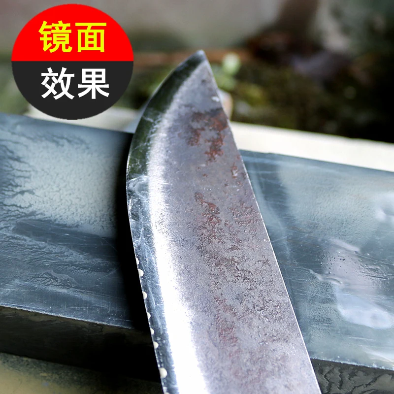 Natural whetstone household sharpener double-sided grinding superfine blue stone pulp 3000#