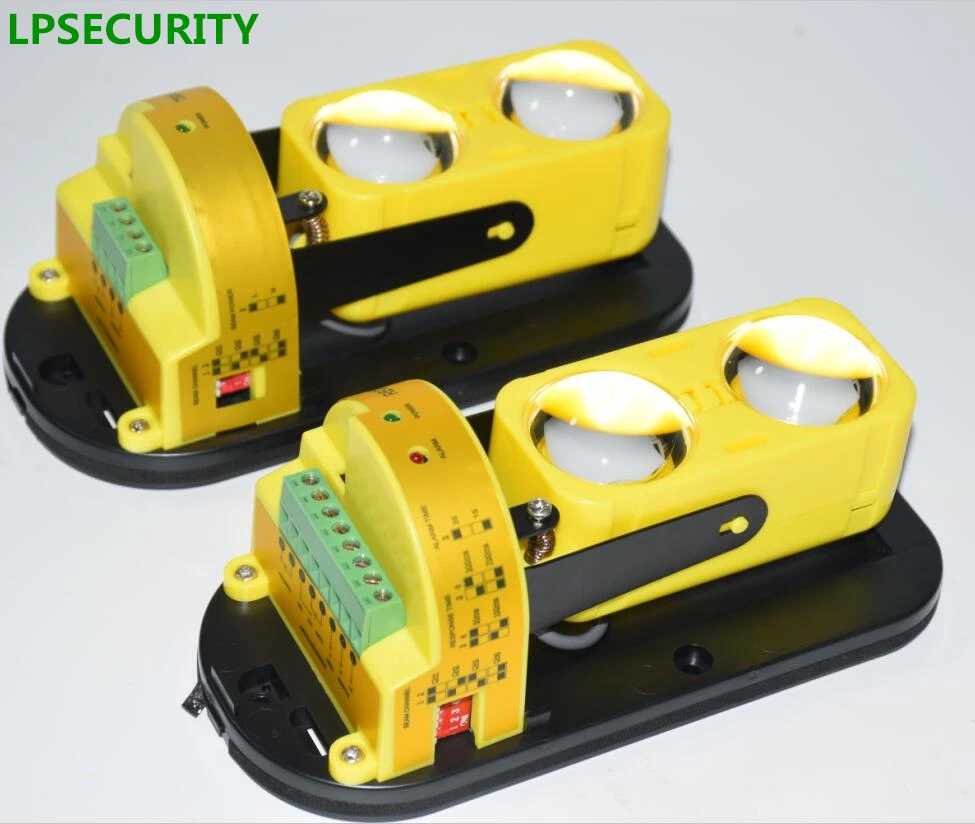 2 beam 30 to 100m LED alignment Active Infrared Beam Sensor Barrier Detector alarm perimeter protection