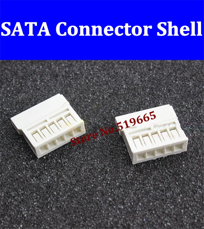 

100pcs White Pierce type SATA power connectors wiring terminals shell