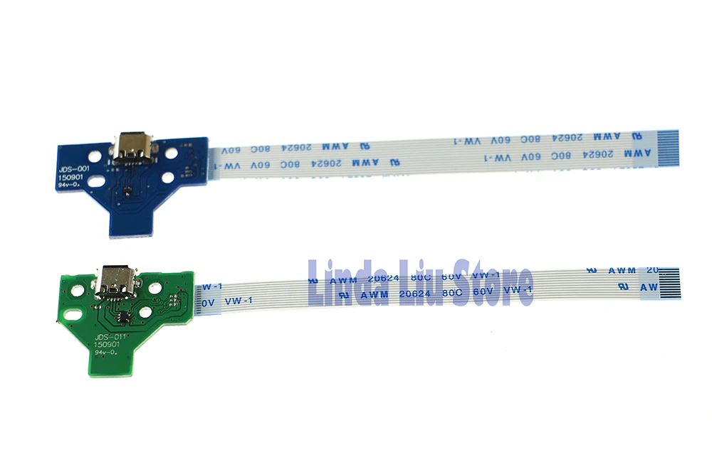 ChengChengDianWan 12-контактный и 14-контактный светодиодный блок питания/зарядки печатной платы с гибким ленточным кабелем для контроллера PS4 4 шт./лот