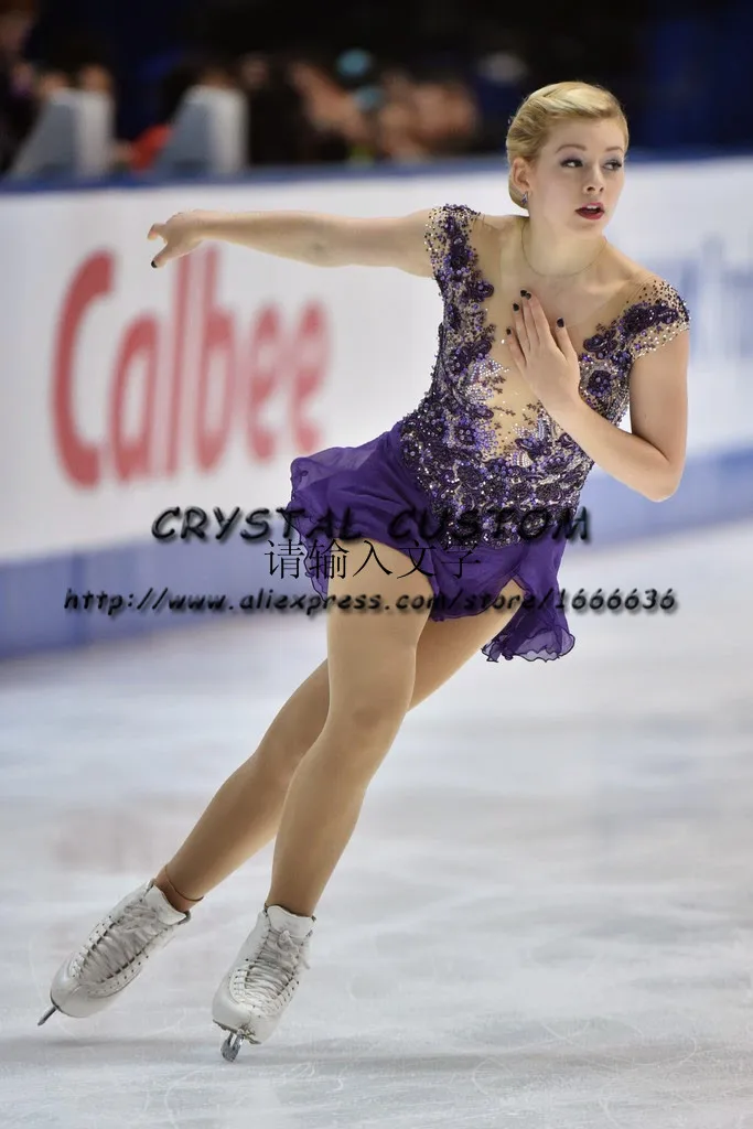 

Girls Custom Figure Skating Dresses Graceful New Brand Ice Skating Dresses For Competition DR4116