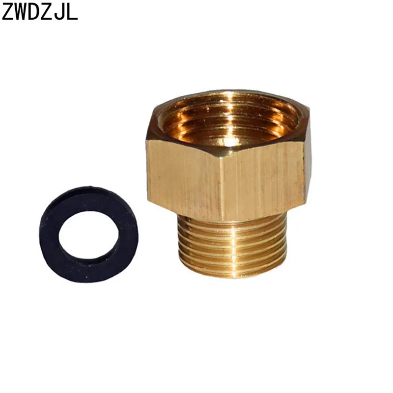 Female 1/2 to the 3/8 male brass adapter Garden tap 1/2 Reducing joint 3/8 threaded Connector drip irrigation fittings 15 pcs