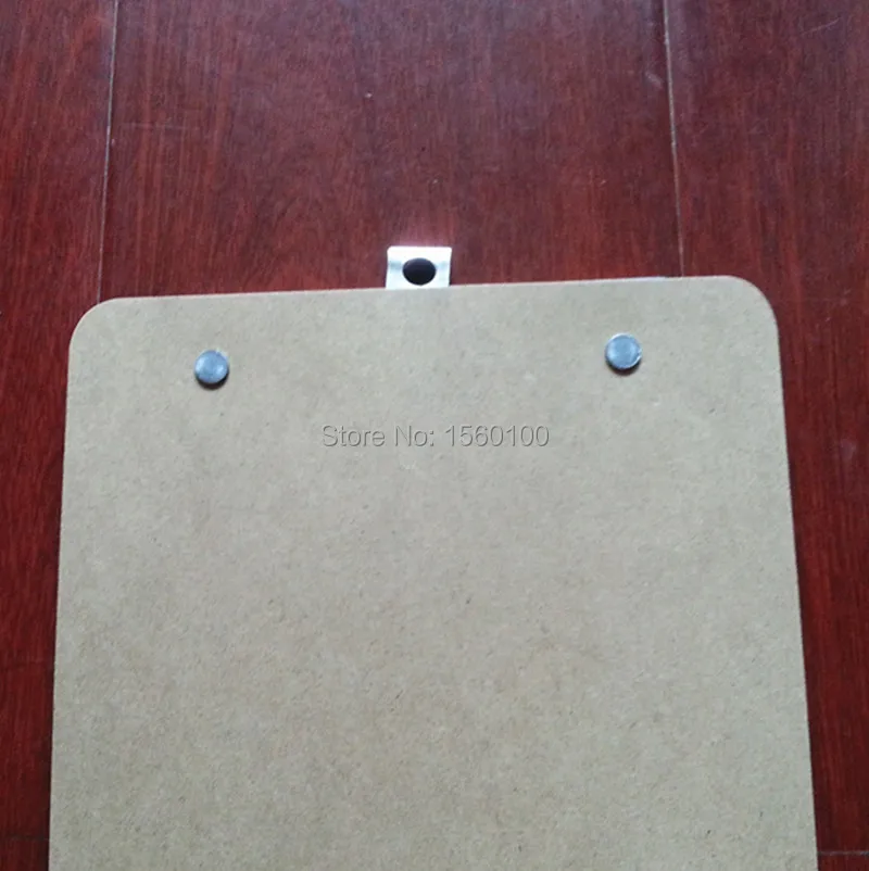 Free Shipping(6pcs/lot) A5 MDF writing clipboard Plywood Wooden file clip board portable menu clipboard sub-plate folder