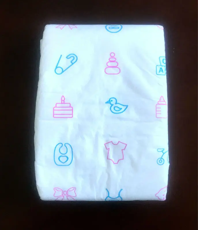 Free Shipping 60 pads Cloth Like Outer Baby Print Adult Baby ABDLL disposable incontinence pads