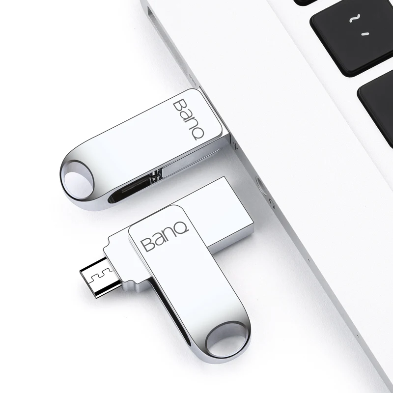 BanQ T60 USB Flash Drive, 64GBโลหะOTG Pendriveความเร็วสูงUSB3.0 Memory Stick 32GBไดรฟ์ปากกาความจุจริง 16GB USB U disk