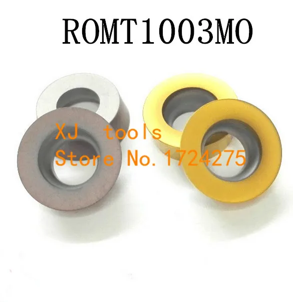 10 шт. твердосплавное лезвие с покрытием, фрезерная вставка RPMT1003MO, токарный станок с ЧПУ, подходит для стали, нержавеющей стали