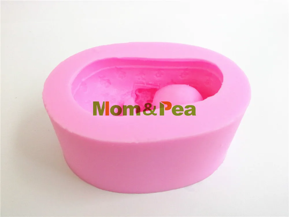 Mom&Pea 0002 Baby Flower Shoe Shaped Silicone Soap Mold Cake Decoration Fondant Cake 3D Mold Food Grade Silicone Mould