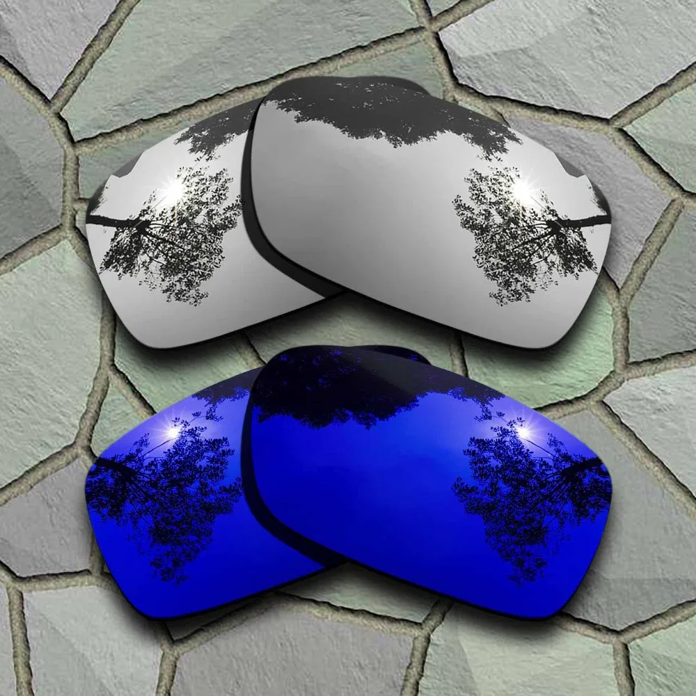 

Chrome&Violet Blue Sunglasses Polarized Replacement Lenses for Oakley Crankcase